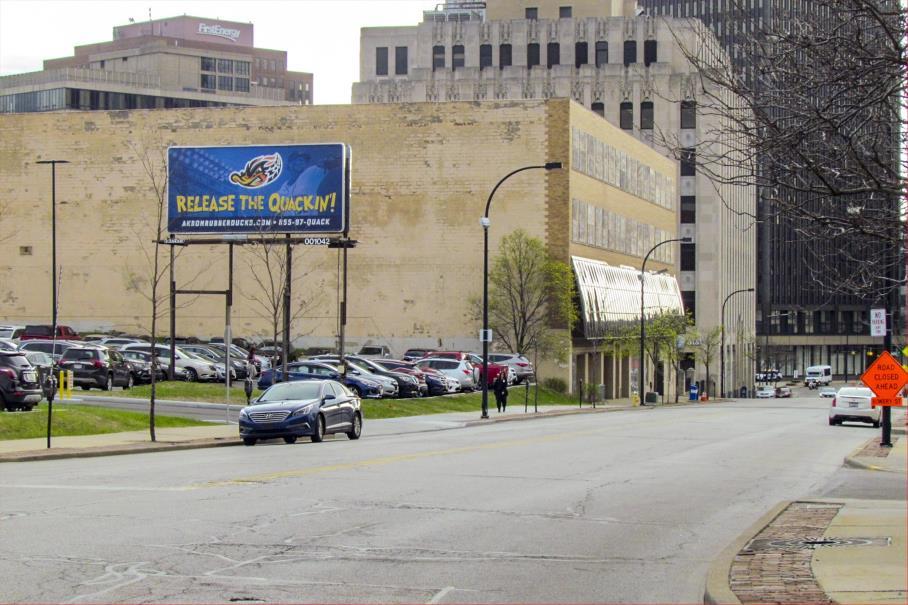 Photo of an outdoor ad in Akron